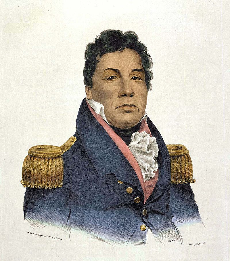 Chefe Choctaw/General americano Pushmataha, 1824